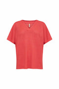 Delia 1 V-Neck T-Shirt Ladies Bittersweet | Smilebutiken - Soyaconcept