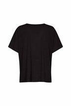 Delia 1 V-neck T-Shirt Women Black | Smilebutiken - Soyaconcept