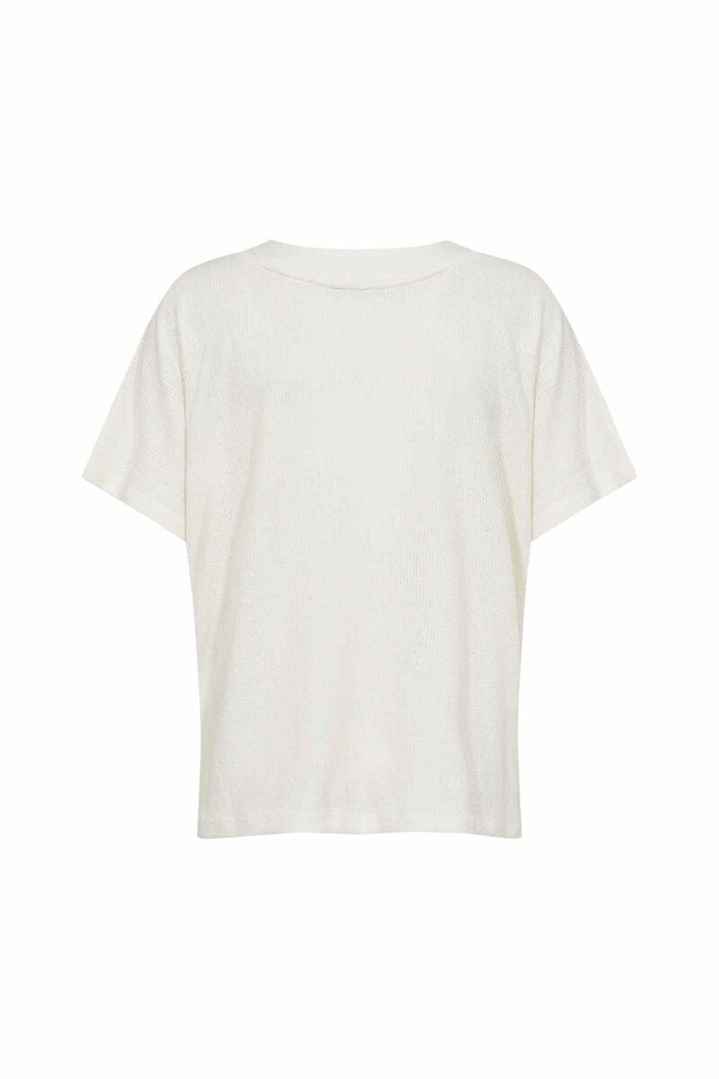 Delia 1 V-neck T-shirt Women Off-white Soyaconcept | Smilebutiken
