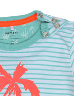 Derry Ss Sunsuit NB Aqua Haze Name It