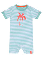 Derry Ss Sunsuit NB Aqua Haze Name It