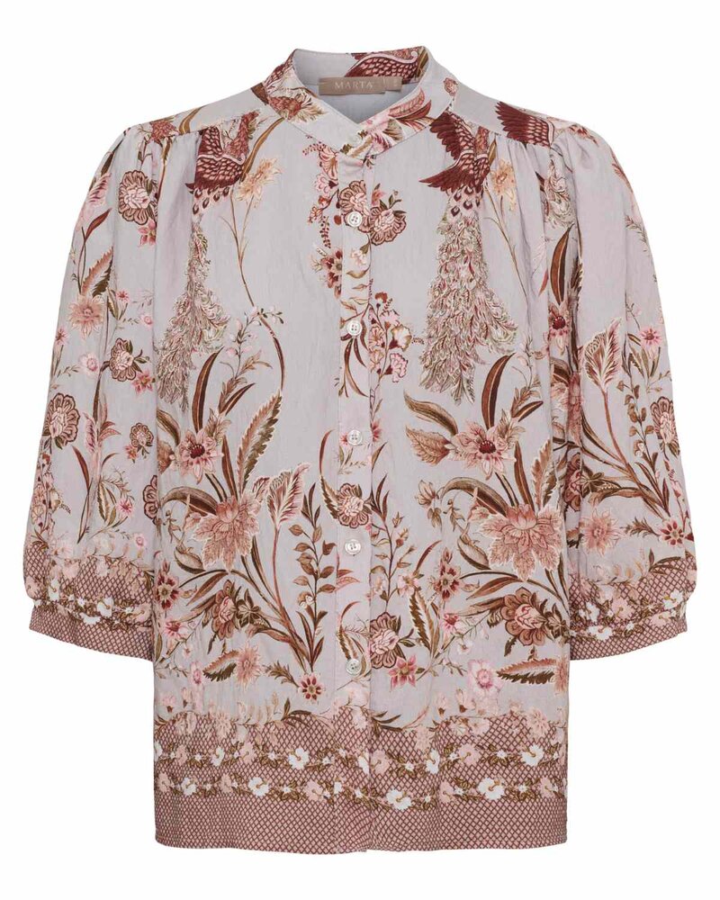 Destiny Blouse Women Grey Marta du Chateau | Smilebutiken - Marta du Chateau