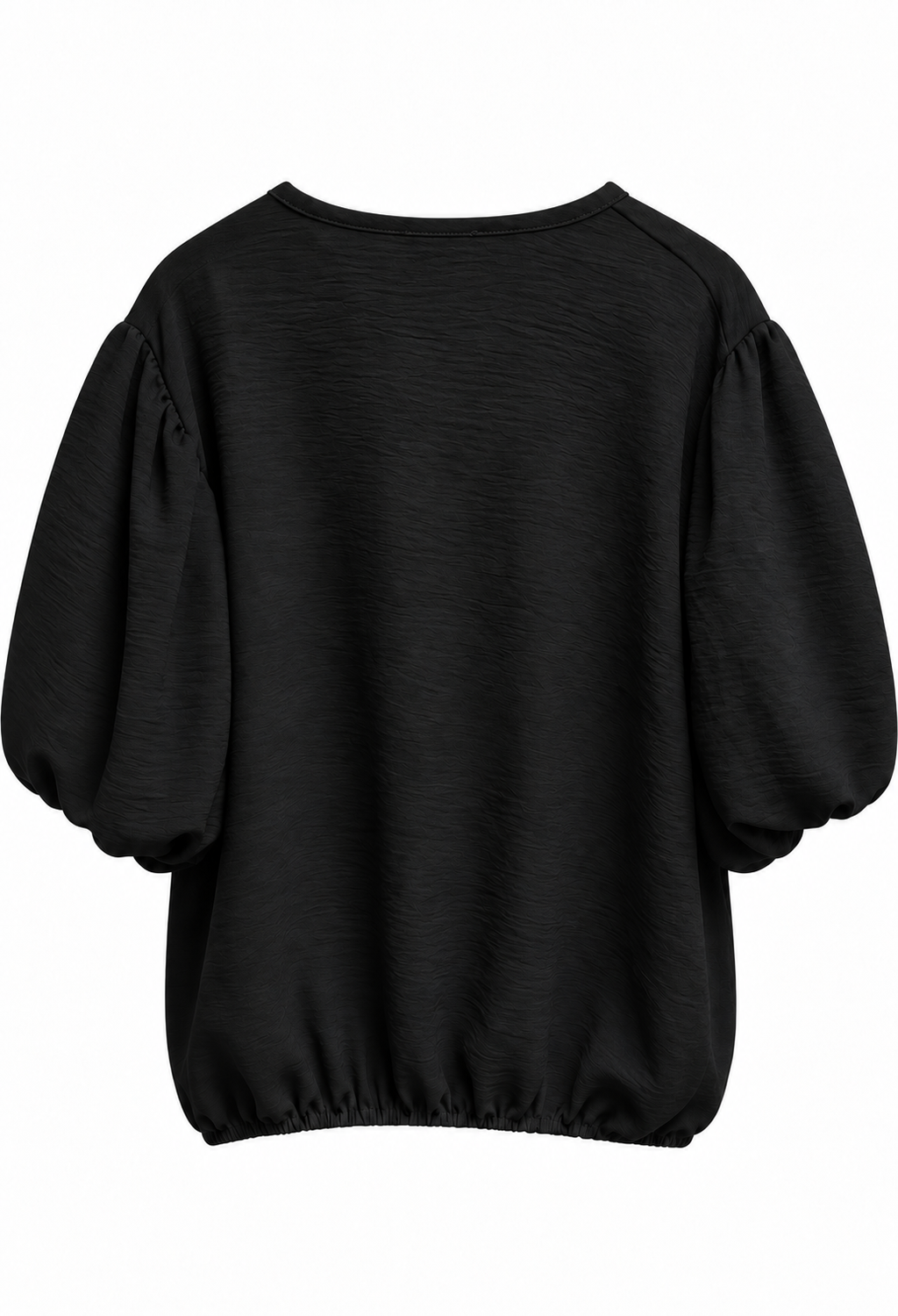 Diane Blus Med Ballongärm Dam Svart Black | Smilebutiken - Caramelle Fashion