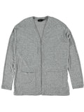 Dicte Ls Oversize Grey Melange Knitted Kids Cardigan Name it