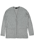 Dicte Ls Oversize Grey Melange Knitted Kids Cardigan Name it