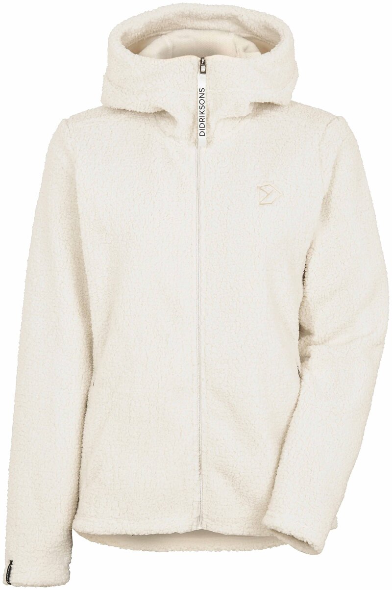 Anniken Pile Jacket Women Shell White Didriksons