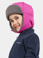 Biggles Cap Winter Hat Kids PlasticPink Didriksons