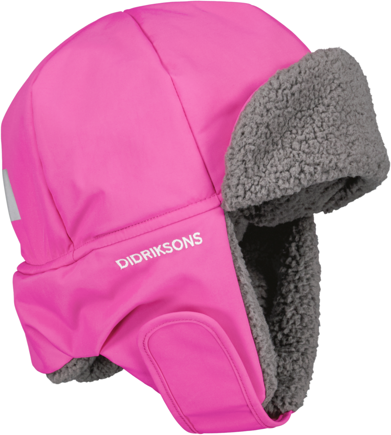 Biggles Cap Winter Hat Kids PlasticPink Didriksons