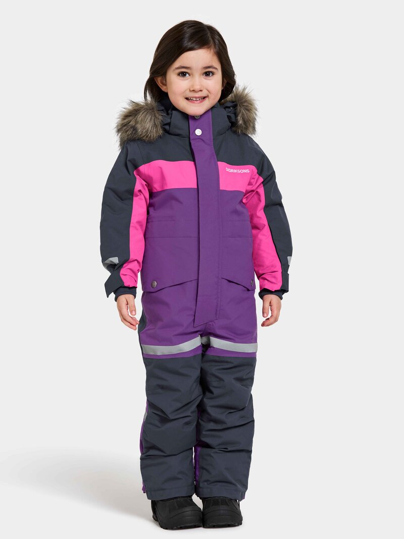 Bjärven 3 Kids' Winter Overall Royal Purple Didriksons