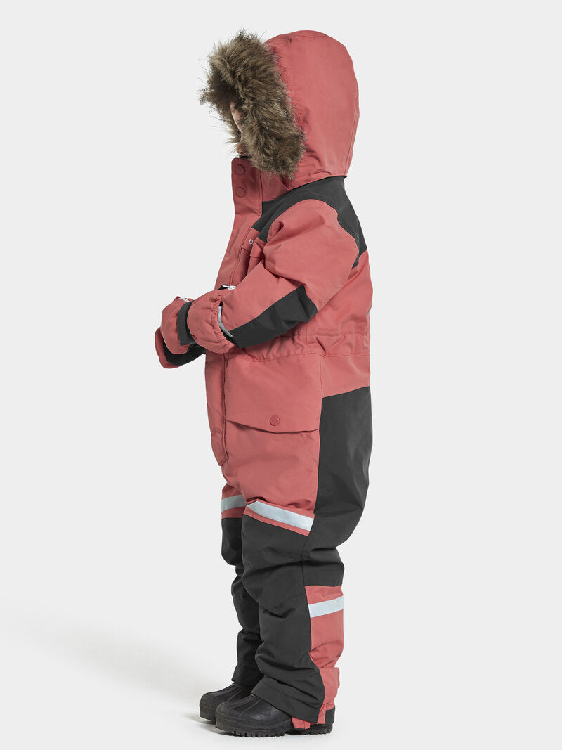 Bjärven Winter Coverall Kids Peach Rose Didriksons