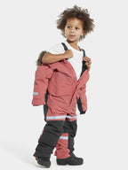 Bjärven Winter Coverall Kids Peach Rose Didriksons