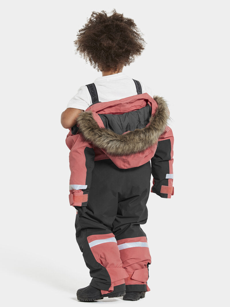 Bjärven Winter Coverall Kids Peach Rose Didriksons