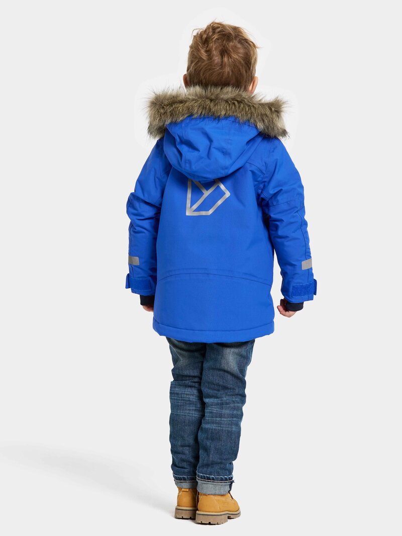 Bjärven Vinterparkas Barn Caribbean Blue Didriksons