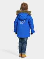 Bjärven Vinterparkas Barn Caribbean Blue Didriksons