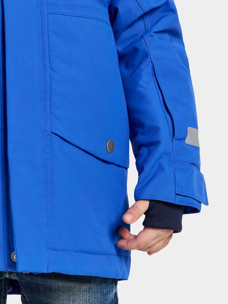 Bjärven Vinterparkas Barn Caribbean Blue Didriksons