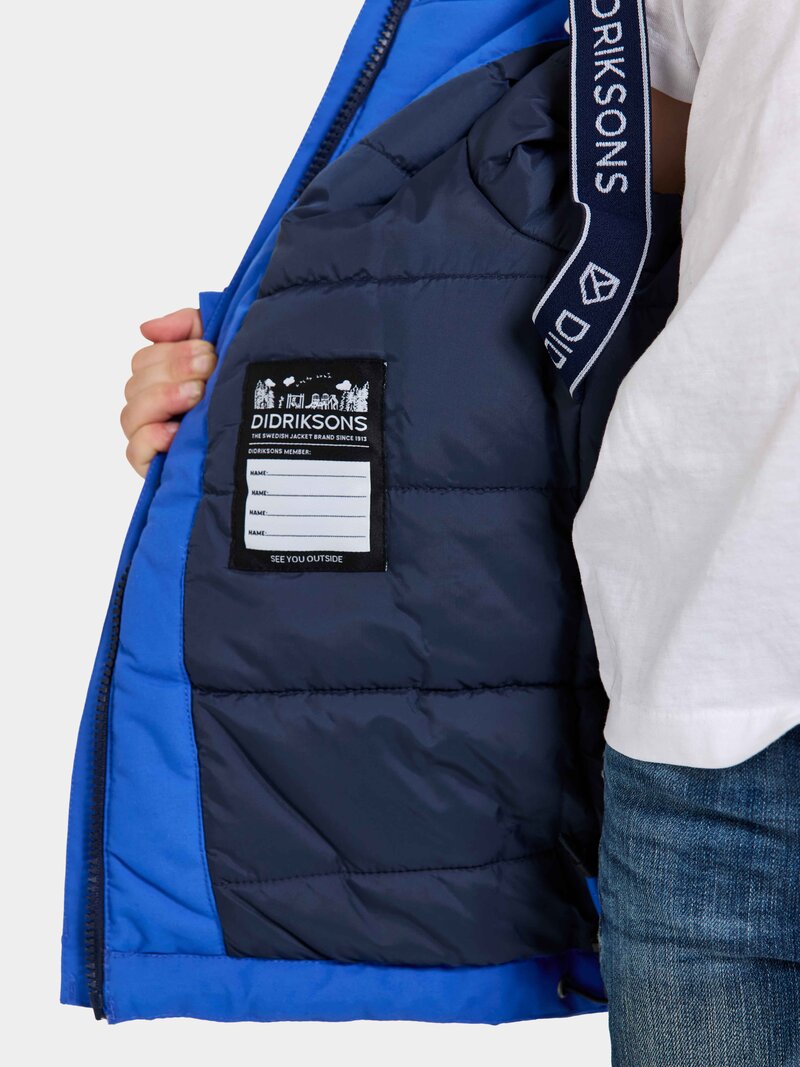 Bjärven Vinterparkas Barn Caribbean Blue Didriksons