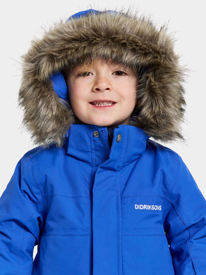 Bjärven Vinterparkas Barn Caribbean Blue Didriksons