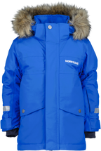 Bjärven Vinterparkas Barn Caribbean Blue Didriksons