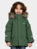 Bjärven Vinterparkas Barn Pine Green Didriksons