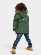 Bjärven Winter Parka Kids Pine Green Didriksons