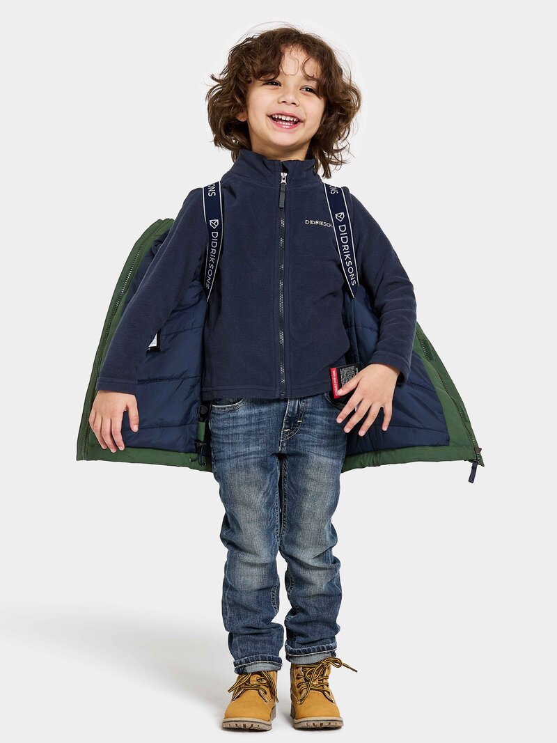 Bjärven Winter Parka Kids Pine Green Didriksons