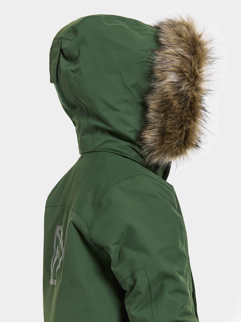Bjärven Winter Parka Kids Pine Green Didriksons