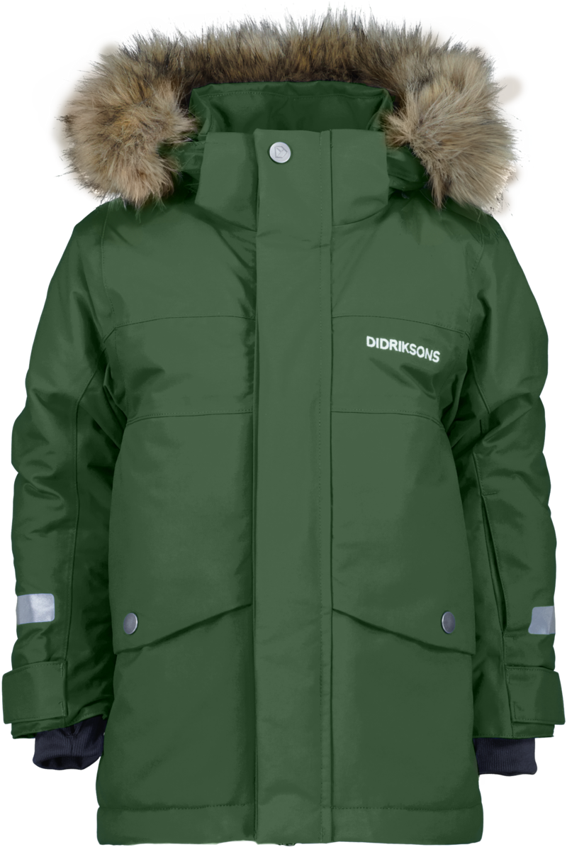 Bjärven Winter Parka Kids Pine Green Didriksons