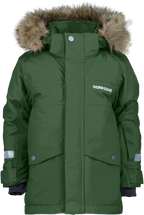 Bjärven Winter Parka Kids Pine Green Didriksons