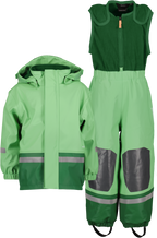 Boardman 8 Lined Rain Set Kids Green Pod Didriksons