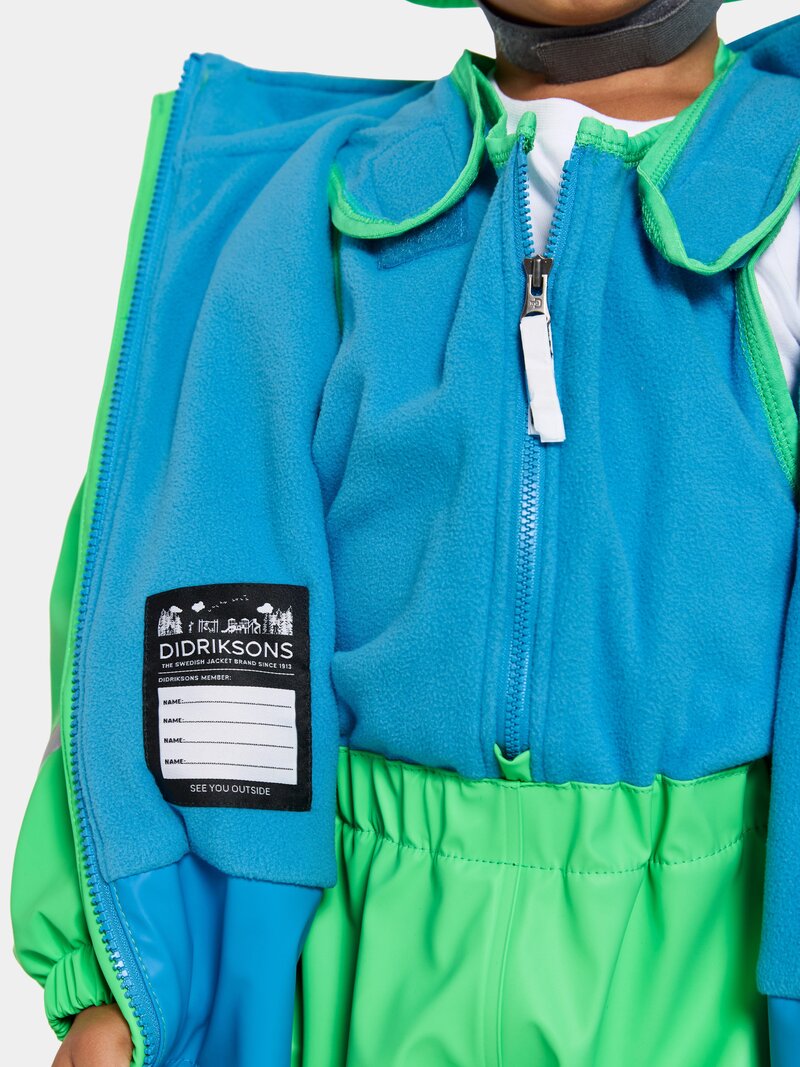 Boardman Lined Rain Set Kids Frog Green Didriksons