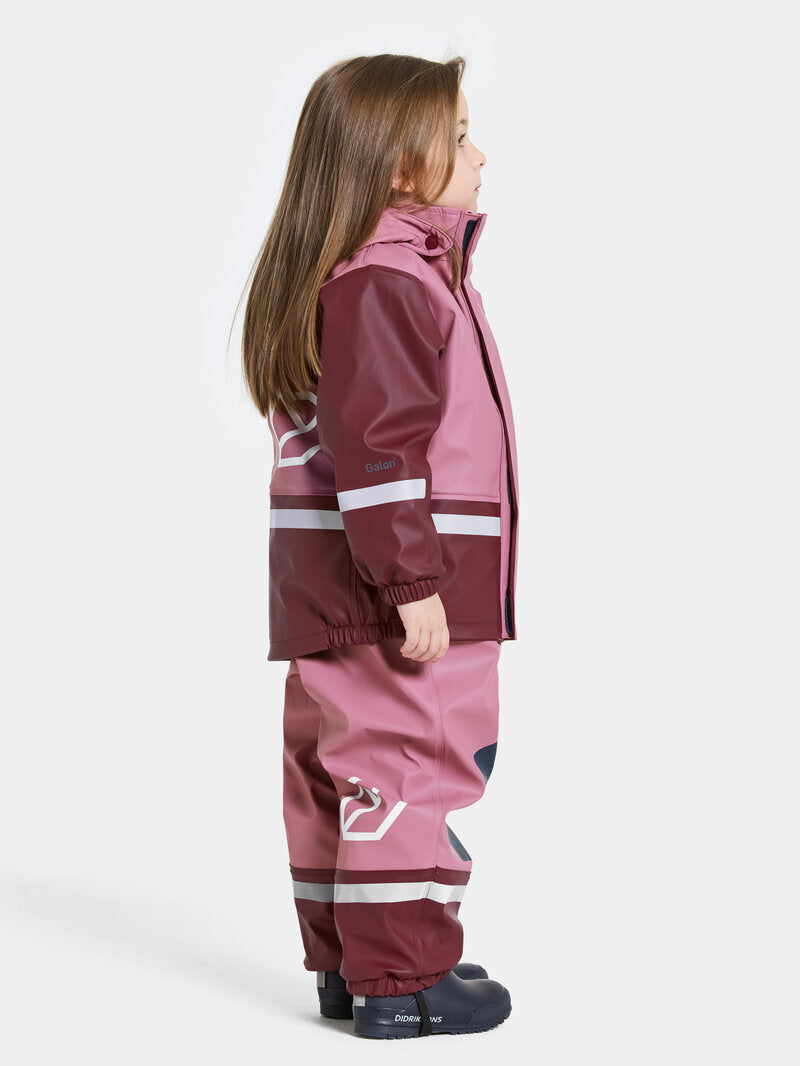 Boardman Fodrat Regnset Barn Heather Pink Didriksons