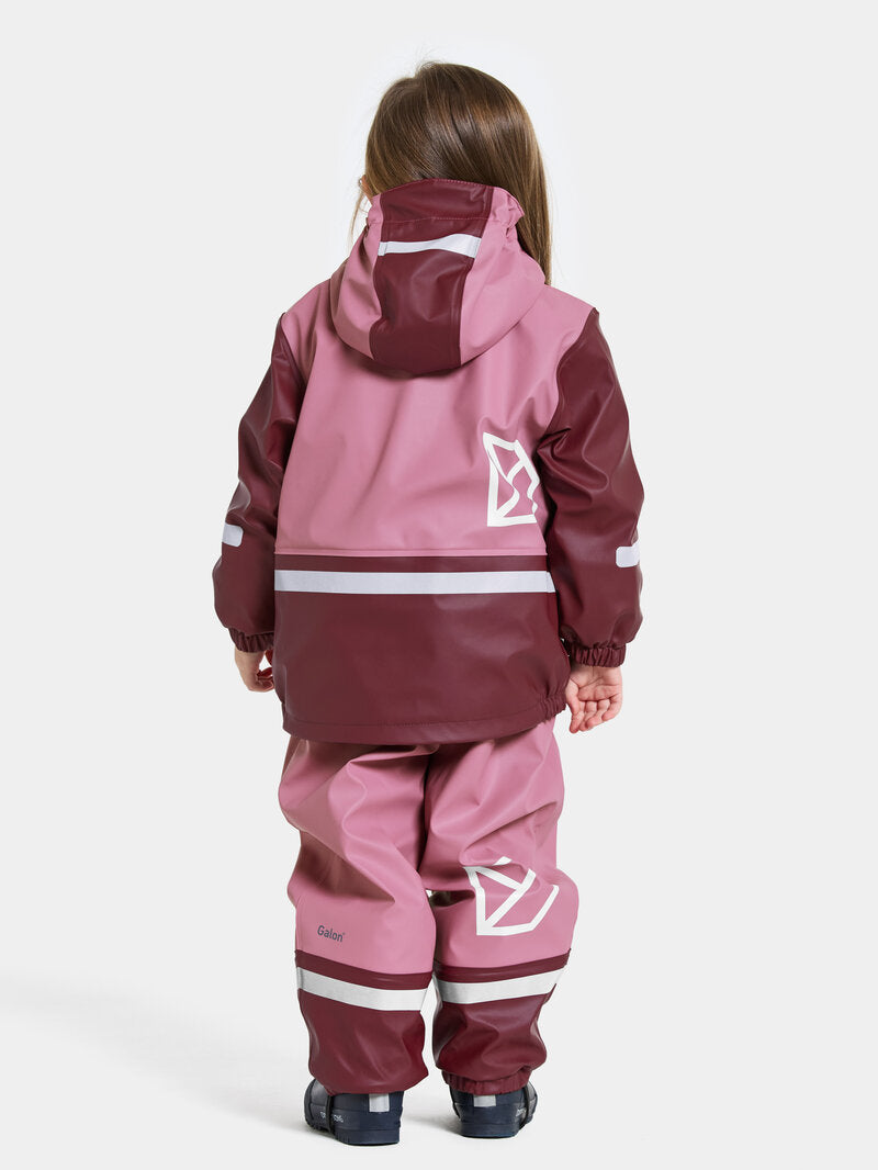 Boardman Fodrat Regnset Barn Heather Pink Didriksons