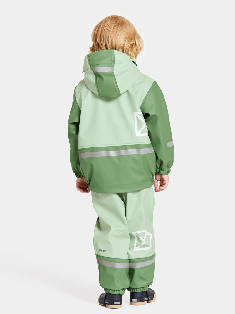 Boardman Lined Rainsuit Kids Light Algae Green Didriksons