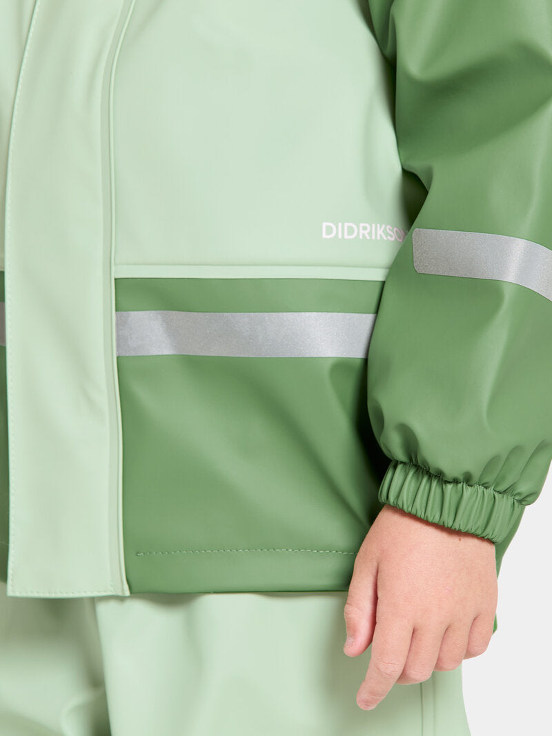 Boardman Lined Rainsuit Kids Light Algae Green Didriksons