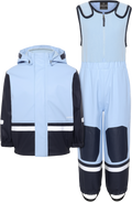 Boardman Lined Rain Set Kids Light Sea Blue Didriksons