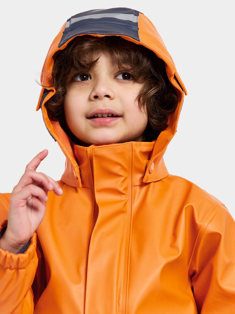 Boardman Lined Rain Set Kids Orange Jam Didriksons