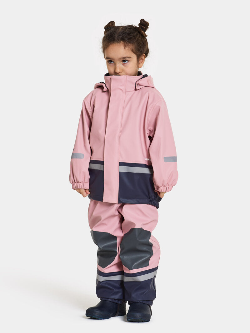 Boardman Fodrat Regnset Barn Soft Pink Didriksons