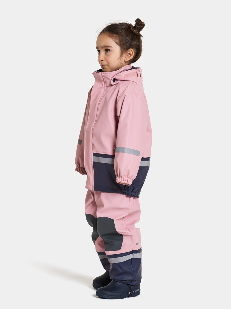 Boardman Fodrat Regnset Barn Soft Pink Didriksons