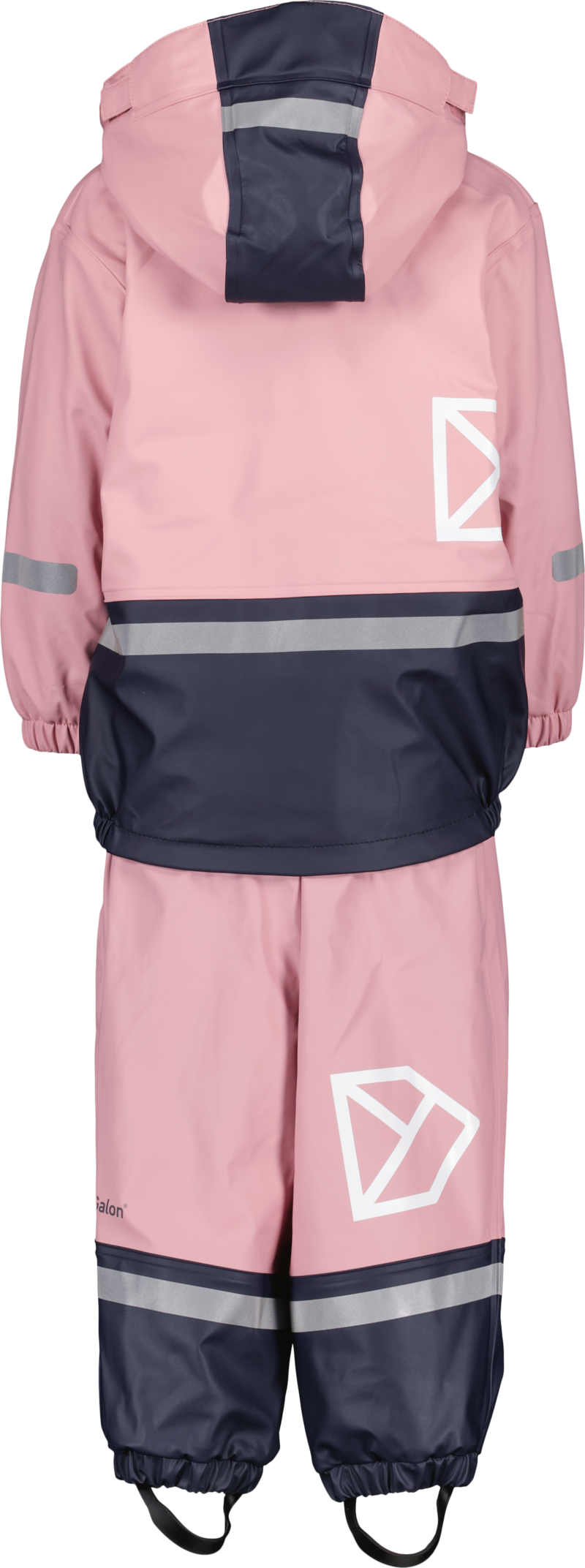 Boardman Lined Rain Set Kids Soft Pink Didriksons