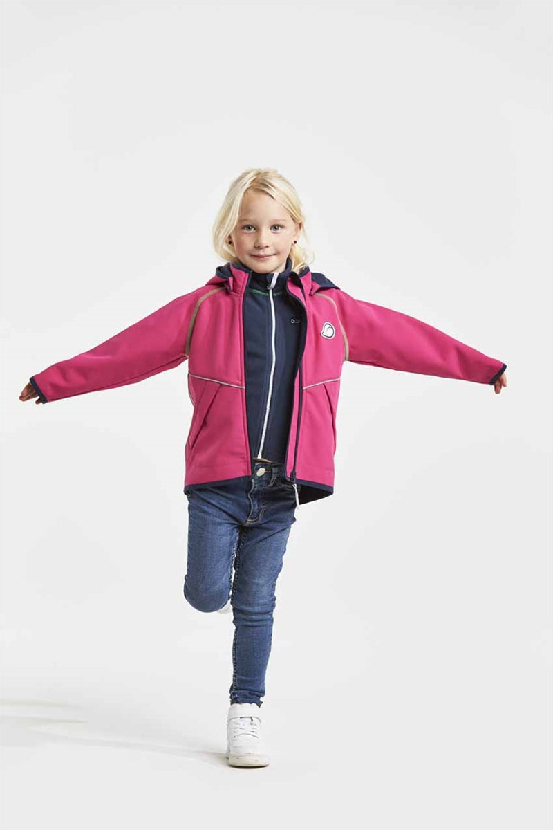 Elmån Softshelljacka Barn Fuchsia - Didriksons