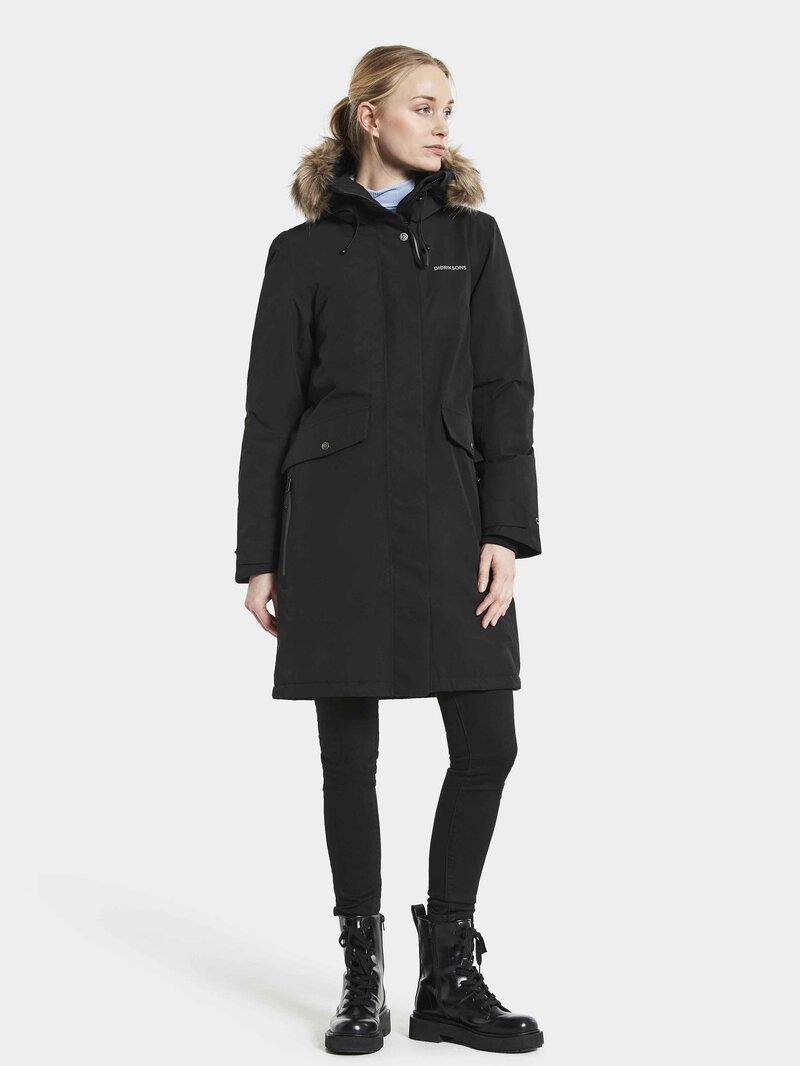 Erika Vinterparkas 3 Dam Black Didriksons