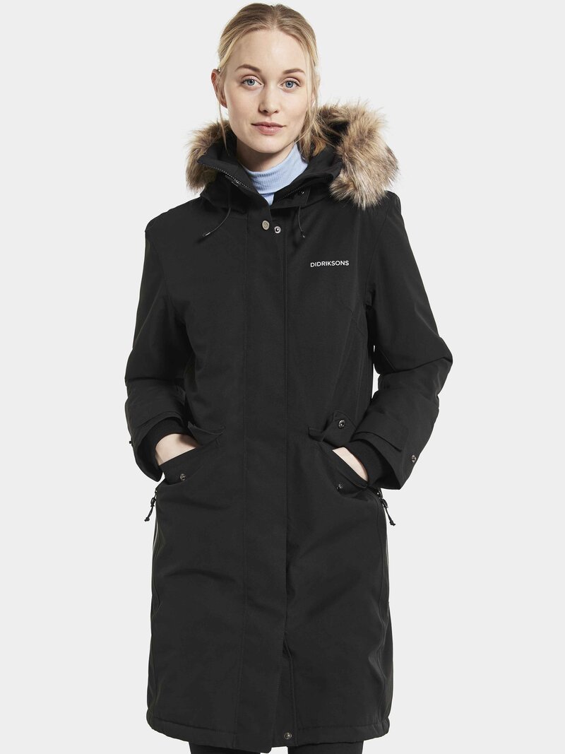 Erika Vinterparkas 3 Dam Black Didriksons