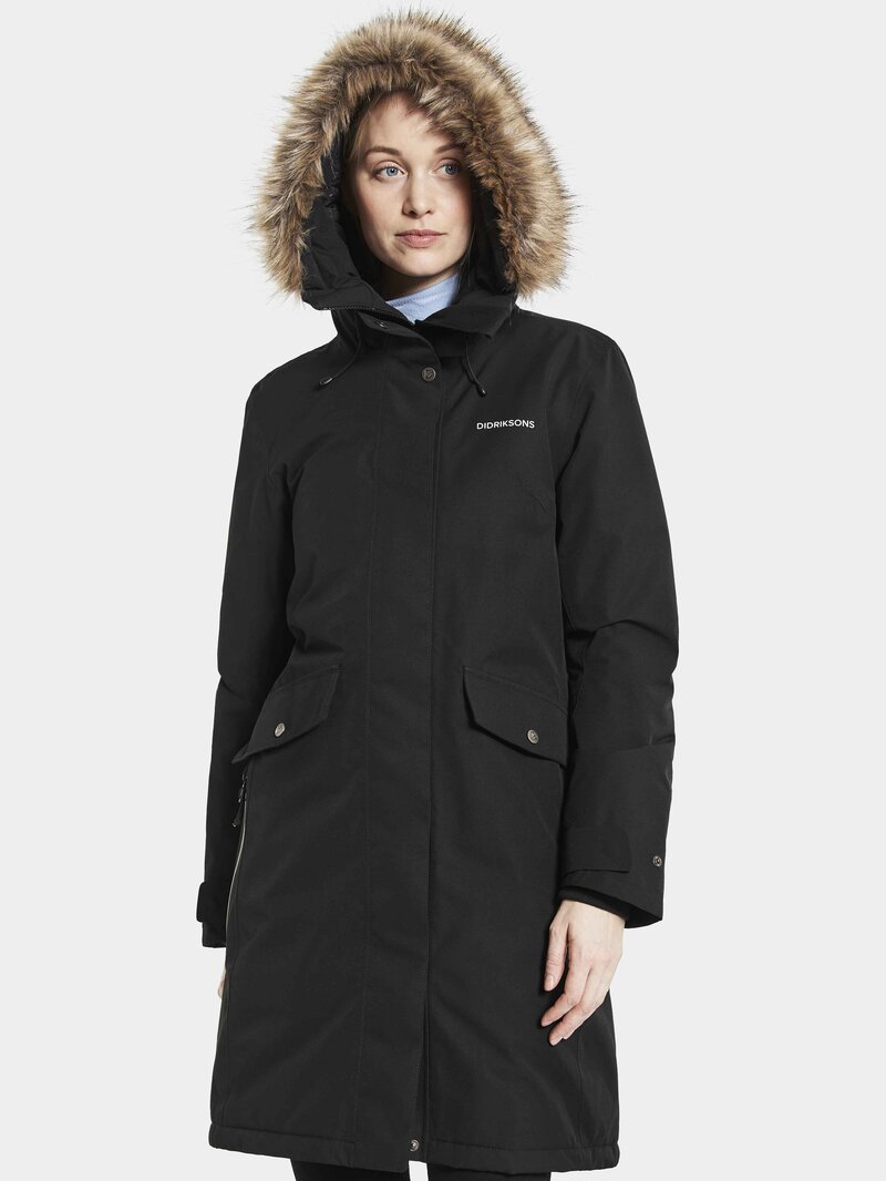 Erika Vinterparkas 3 Dam Black Didriksons