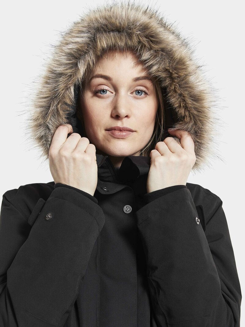 Erika Vinterparkas 3 Dam Black Didriksons