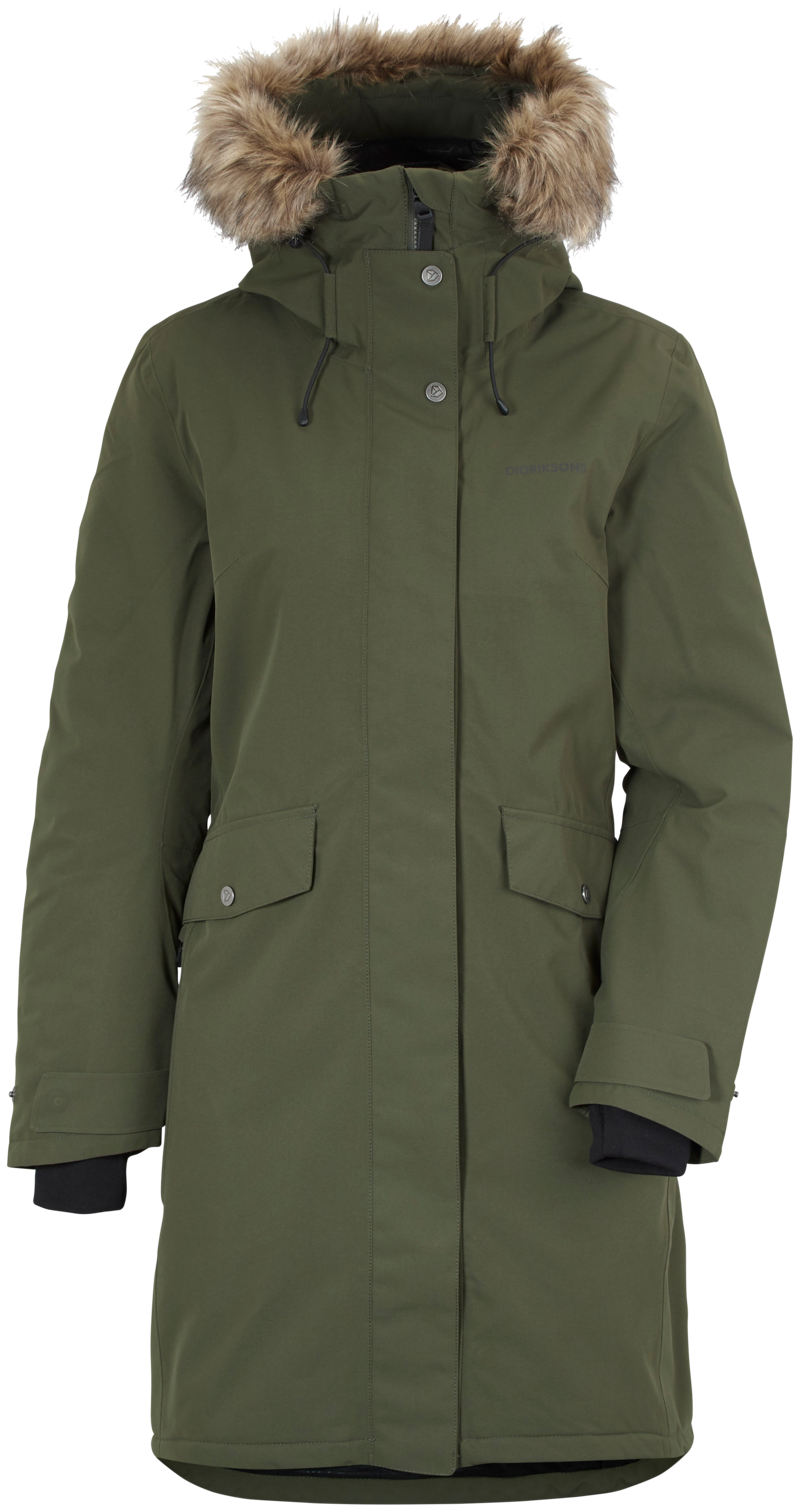 Erika Vinterparkas 3 Dam Deep Green Didriksons