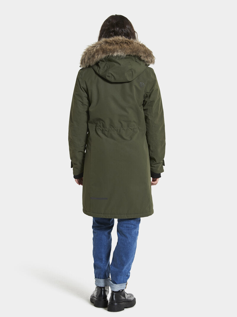 Erika Vinterparkas 3 Dam Deep Green Didriksons