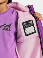 Exa Fleece Jacket Kids Junior Orchid Pink Didriksons