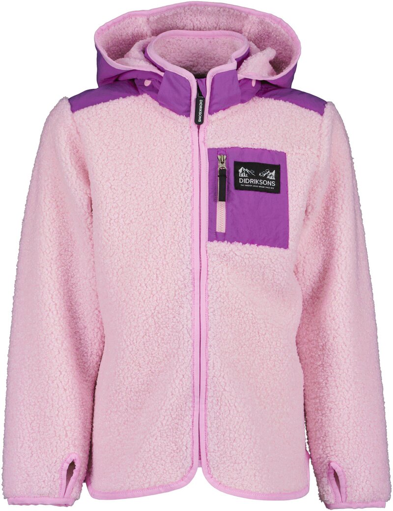 Exa Fleecejacka Barn Junior Orchid Pink Didriksons