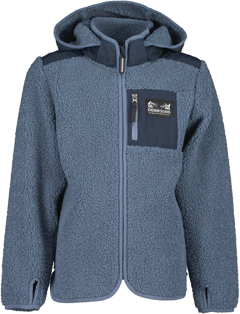 Exa Fleecejacka Barn Junior True Blue Didriksons