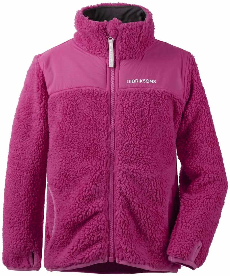 Geite Fleece Jacket Kids Plastic Pink - Didriksons